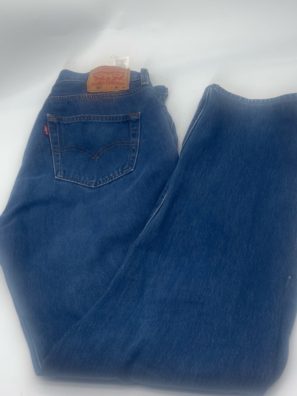 Levi's Men's Straight Jeans in Blue Denim size 36x36
